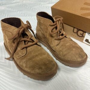 UGG Kids Tan Suede Boots